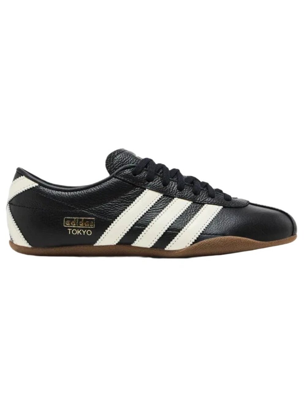 NWOB adidas Women's Tokyo Shoes BlacK White JQ0598 Size 7.5 Lace up Flats Casual